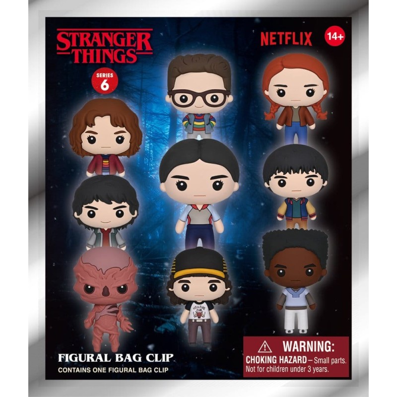 Stranger Things 5 3D porte-clés en PVC série 6 Blind Bag Display (24)