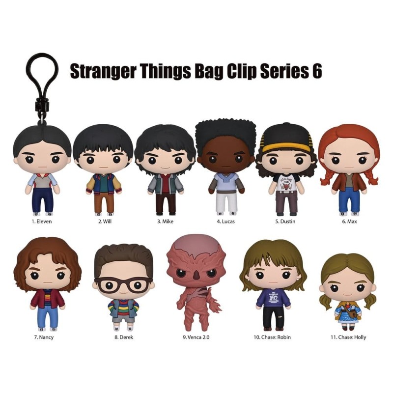 Stranger Things 5 3D PVC Bag Clips Series 6 Blind Bag Display (24)