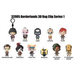 Borderlands 3D porte-clés en PVC série 1 Blind Bag Display (24)