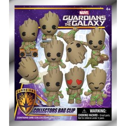 Marvel Groot 3D PVC Bag Clips Series 1 Blind Bag Display (24)