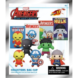 Marvel 3D porte-clés en PVC série 1 Avengers 60th Comic Covers Blind Bag Display (24)