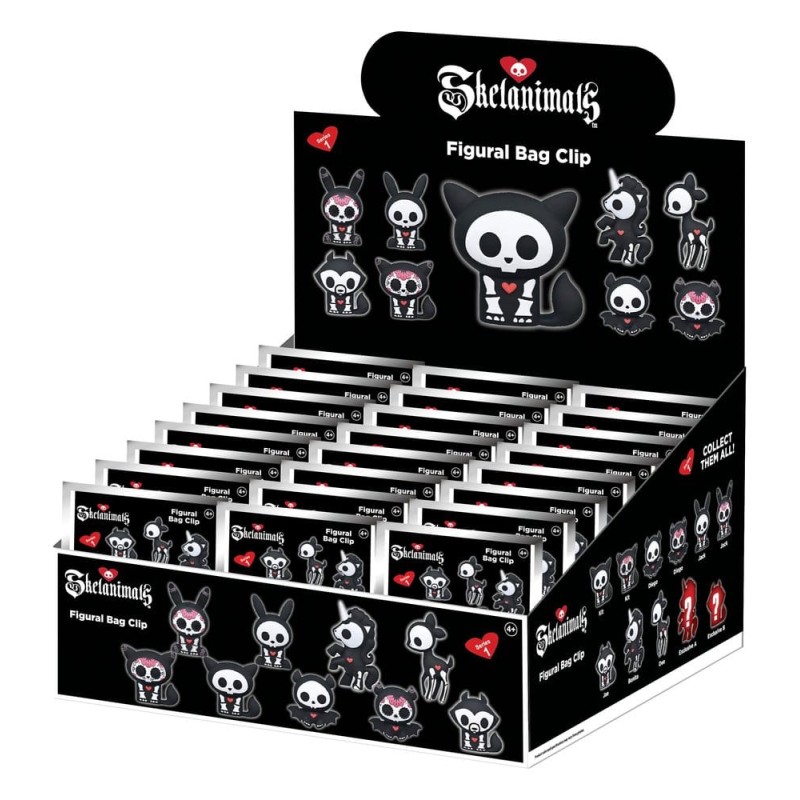 Skelanimals 3D porte-clés en PVC série 1 Blind Bag Display (24)