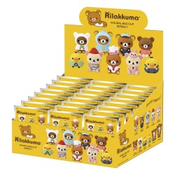 Rilakkuma 3D PVC Bag Clips Series 1 Blind Bag Display (24)