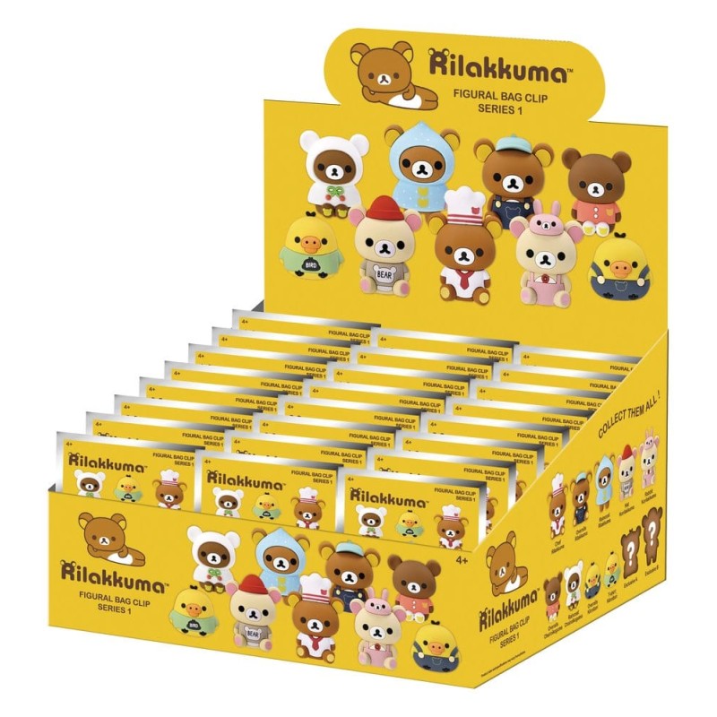 Rilakkuma 3D porte-clés en PVC série 1 Blind Bag Display (24)