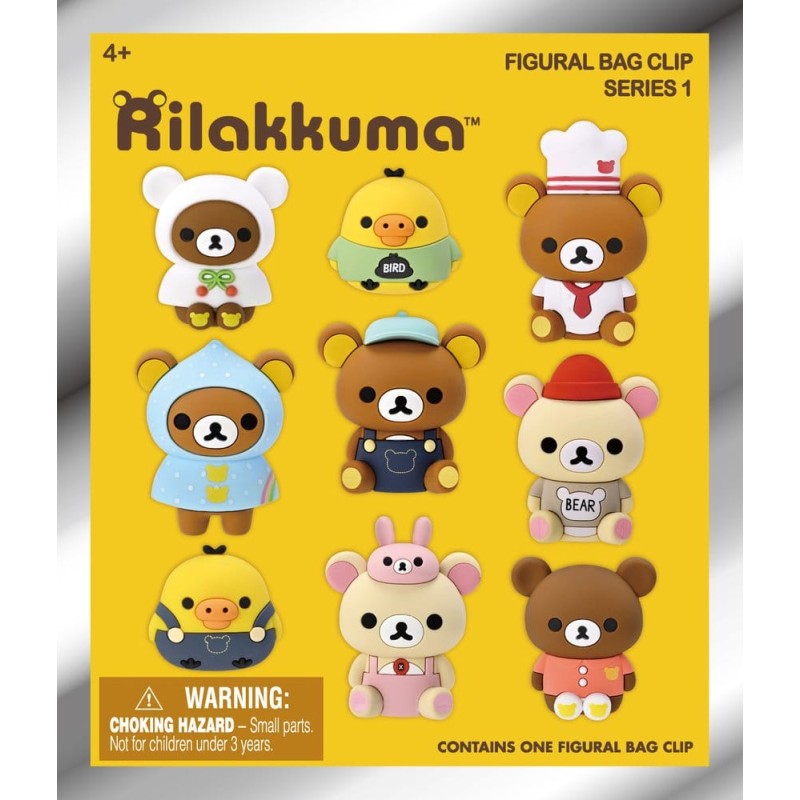 Rilakkuma 3D porte-clés en PVC série 1 Blind Bag Display (24)