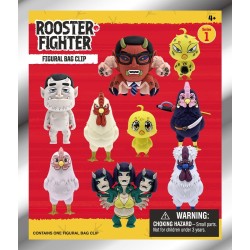 Rooster Fighter 3D porte-clés en PVC série 1 Blind Bag Display (24)