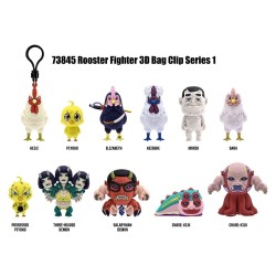 Rooster Fighter 3D porte-clés en PVC série 1 Blind Bag Display (24)