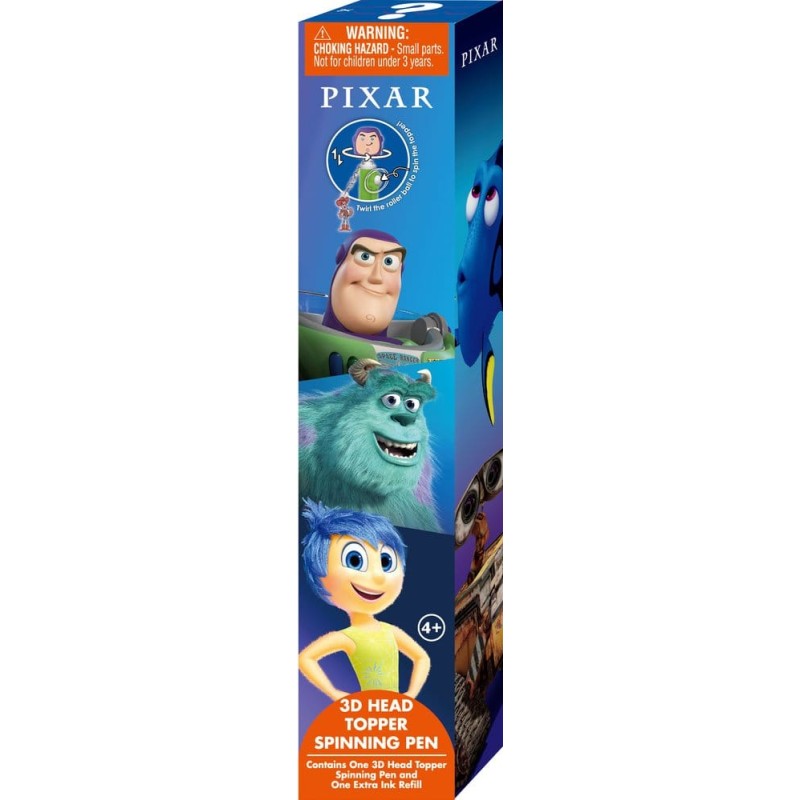 Pixar 3D Head Topper Stylo Rotatif Présentoir (12)