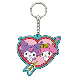 Sanrio porte-clés caoutchouc Kuromi & My Melody 6 cm