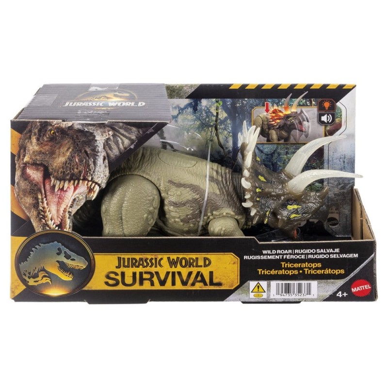 Jurassic World: Survival Action Figure Wild Roar Triceratops 31 cm