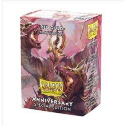 Dragon Shield Dual Matte Sleeves Special Edition - Red/Gold (100 Sleeves)