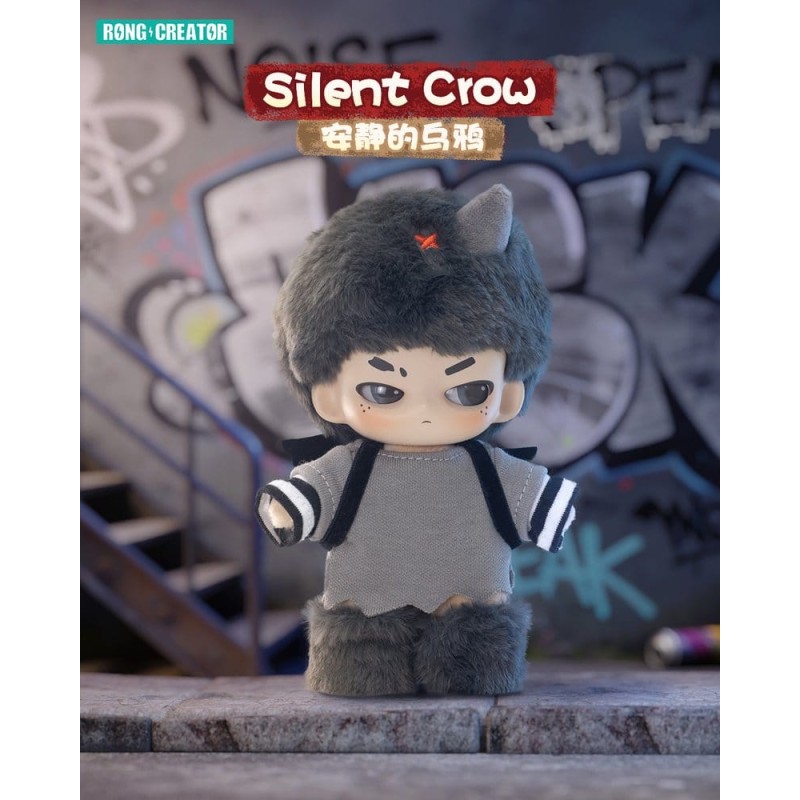 Neekyio Silent Beast Plush Keychain 15 cm Blind Box Display (6)