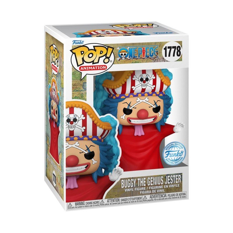 One Piece Figurine Funko POP! Animation Vinyl Buggy The Genius Jester (Post Time-Skip) Exclusive 9 cm | 889698828345