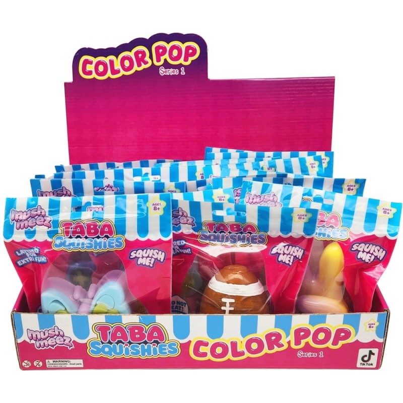 Mushmeez Plush Figures Color Pop Blind Box Display (24)