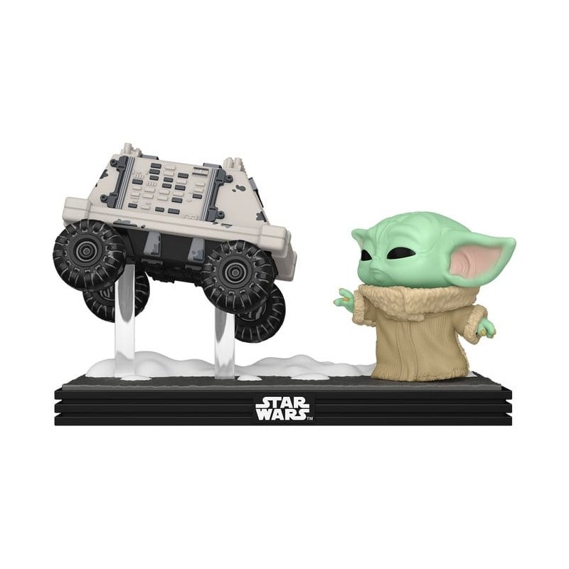 Star Wars: The Mandalorian and Grogu POP! Moment Vinyl Figures Grogu with Polar Mouse Droid 9 cm