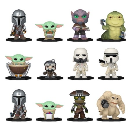 Star Wars présentoir Mystery Minis figurines The Mandalorian and Grogu Series 2 5 cm (12)