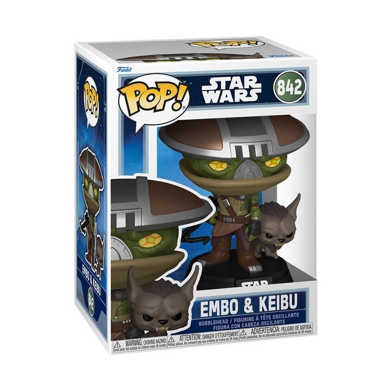 Star Wars: The Mandalorian and Grogu POP! & Buddy Vinyl Figure Embo & Keibu 9 cm