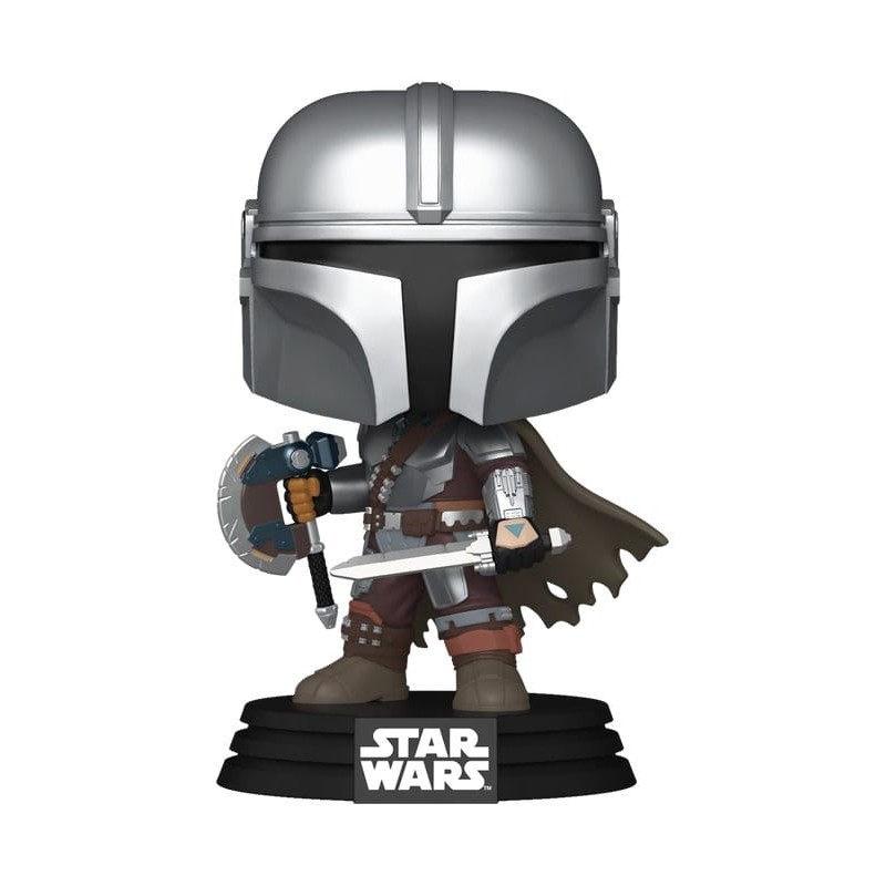 Star Wars: The Mandalorian and Grogu POP! Vinyl figurine The Mandalorian (Dual Wield) 9 cm
