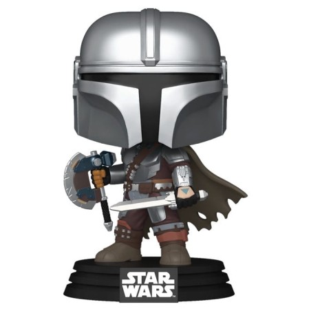 Star Wars: The Mandalorian and Grogu POP! Vinyl Figure The Mandalorian (Dual Wield) 9 cm