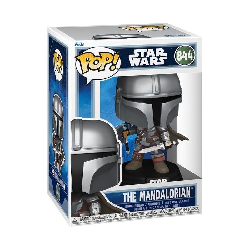 Star Wars: The Mandalorian and Grogu POP! Vinyl Figure The Mandalorian (Dual Wield) 9 cm