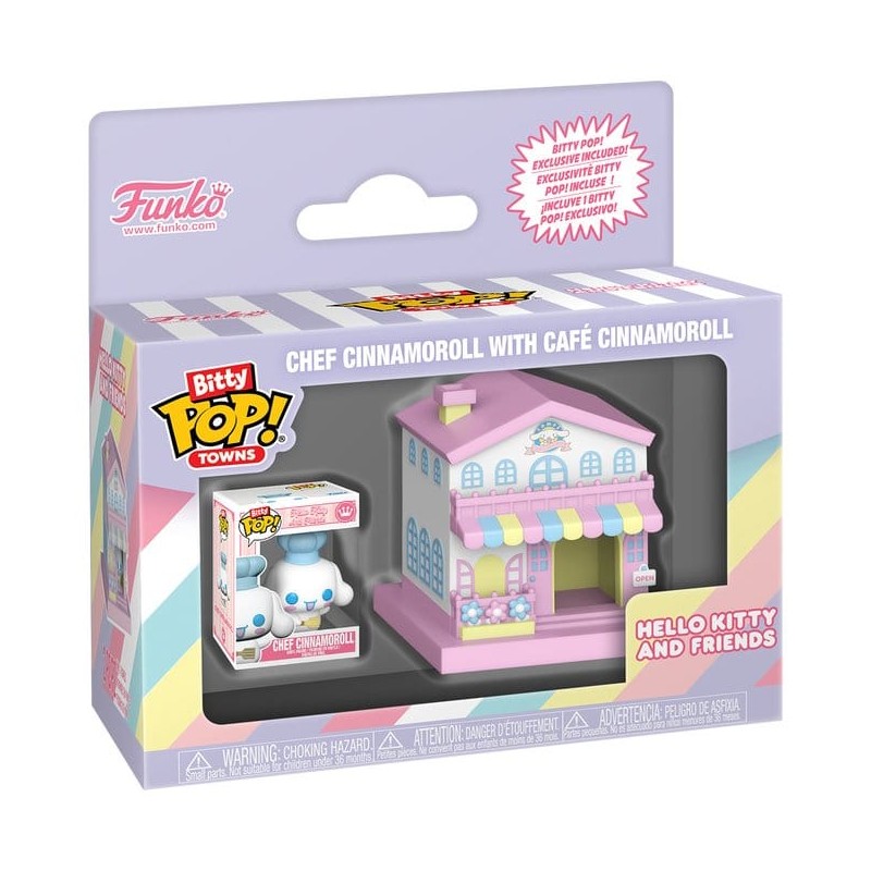 Sanrio Bitty POP! Town Vinyl figurine Cafe Cinnamoroll w/C