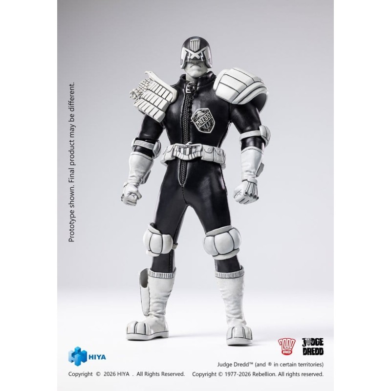 Judge Dredd Exquisite Super Action Figure 1/12 Judge Dredd Black & White Ver. 15 cm