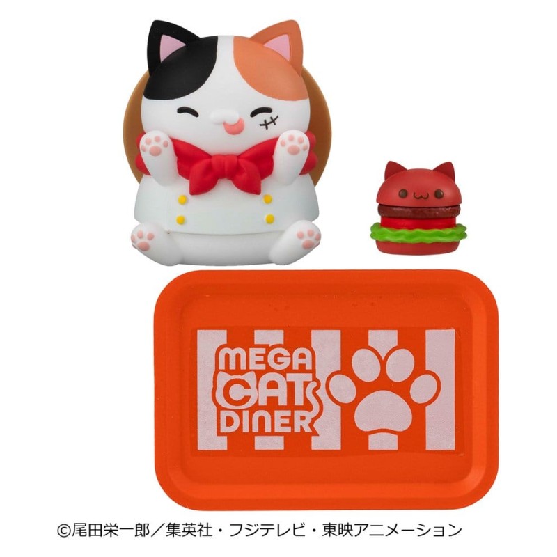 One Piece Blind Box présentoir figurines mini Mega Cat Project NyanPieceNyan! Diner! 3 cm (6)