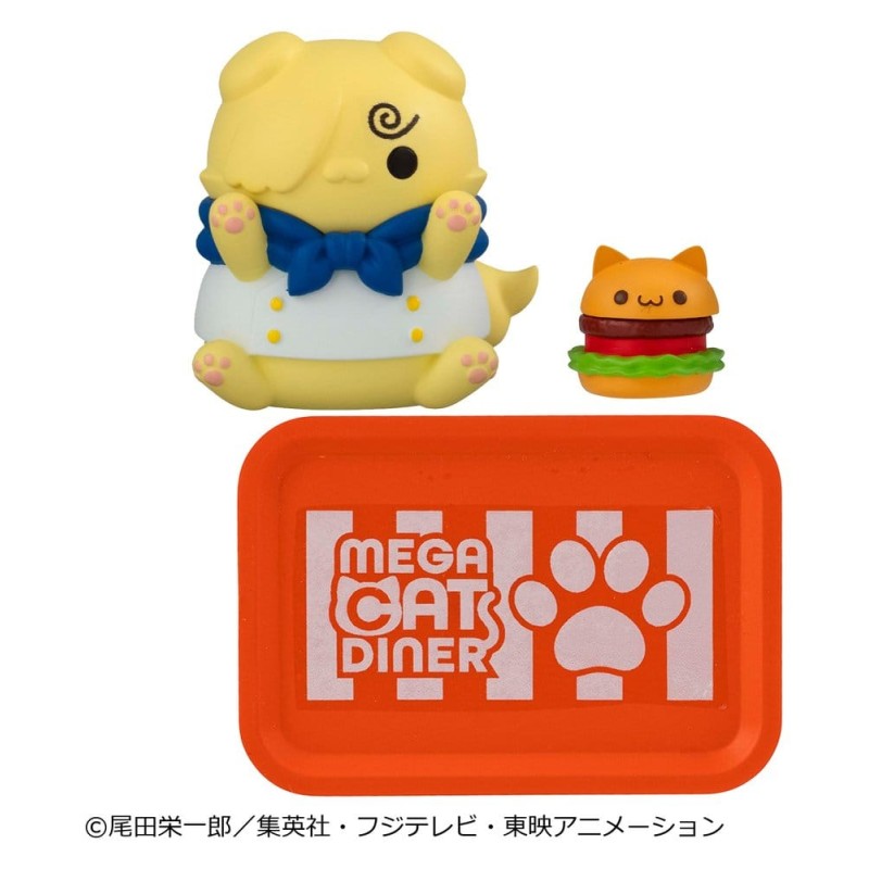 One Piece Blind Box présentoir figurines mini Mega Cat Project NyanPieceNyan! Diner! 3 cm (6)