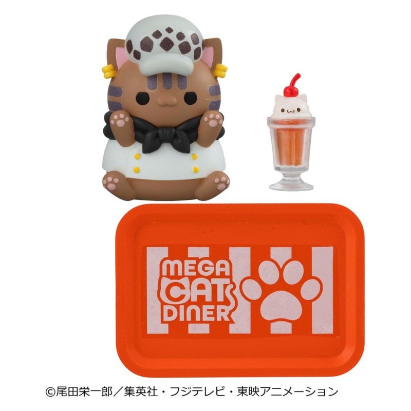 One Piece Blind Box présentoir figurines mini Mega Cat Project NyanPieceNyan! Diner! 3 cm (6)