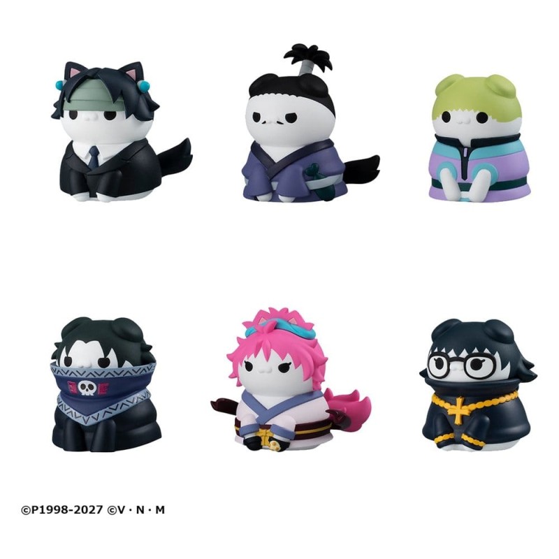 Hunter x Hunter Mega Cat Project Mini Figures Nyanter x Nyanter the Phantom Troupe x Cat 3 cm Blind Box Display (8)