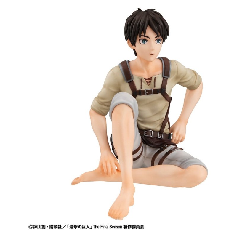 Attack on Titan pack 2 figurines PVC G.E.M. Series Eren Yeager & Squad Captain Levi Palm Size
