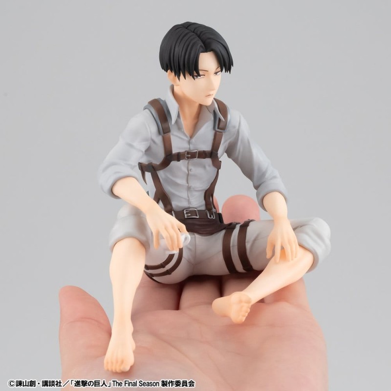 Attack on Titan pack 2 figurines PVC G.E.M. Series Eren Yeager & Squad Captain Levi Palm Size