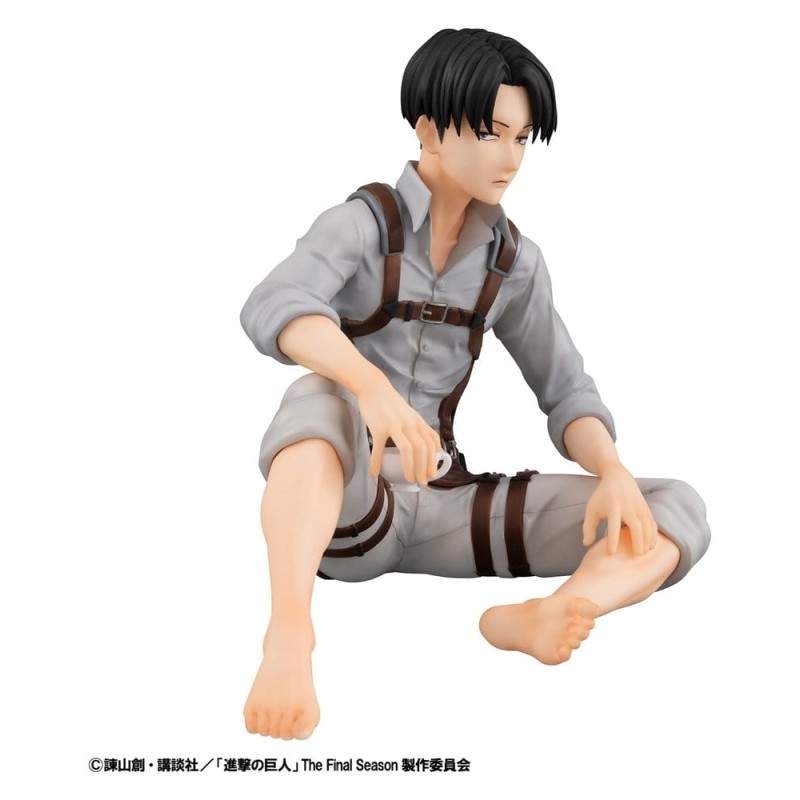 Attack on Titan pack 2 figurines PVC G.E.M. Series Eren Yeager & Squad Captain Levi Palm Size