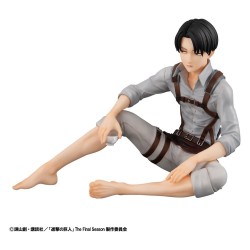 Attack on Titan pack 2 figurines PVC G.E.M. Series Eren Yeager & Squad Captain Levi Palm Size