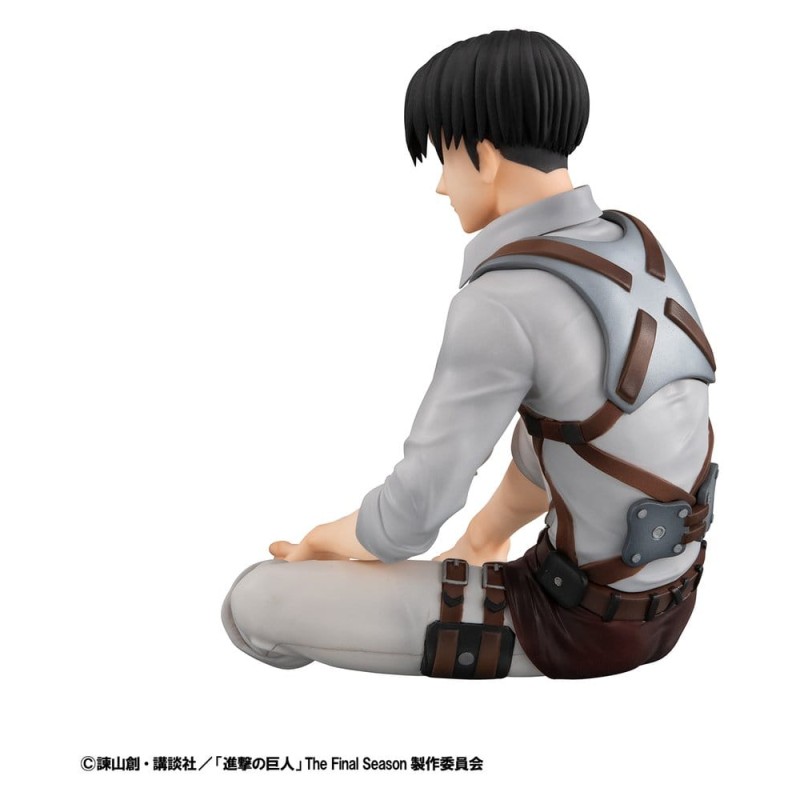 Attack on Titan pack 2 figurines PVC G.E.M. Series Eren Yeager & Squad Captain Levi Palm Size