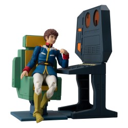 Mobile Suit Gundam G.M.G. Collection EX Diorama White Base Bridge Radio Operator Desk Set 10 cm (with gift)