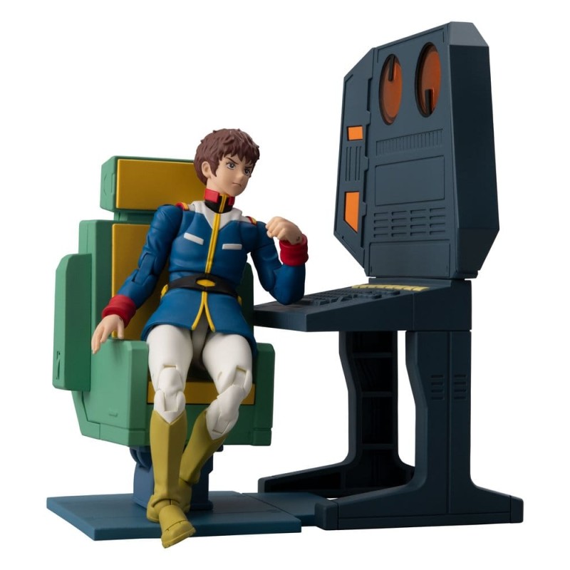 Mobile Suit Gundam G.M.G. Collection EX Diorama White Base Bridge Radio Operator Desk Set 10 cm (with gift)
