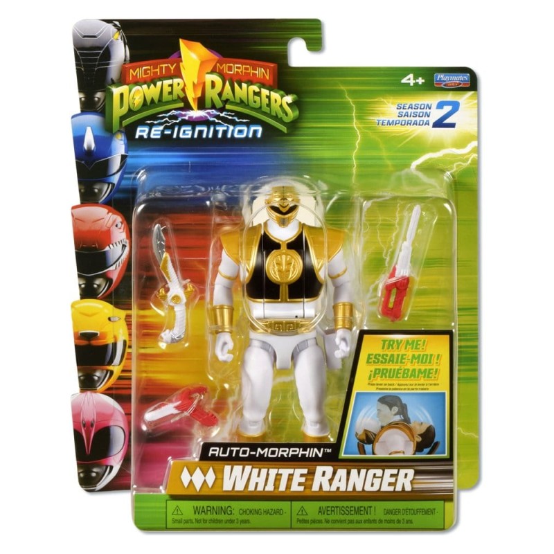 Power Rangers Auto-Morphin figurine White Ranger 15 cm