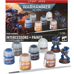 Warhammer 40.000 - Space Marines: Marines Intercessors + Verfset