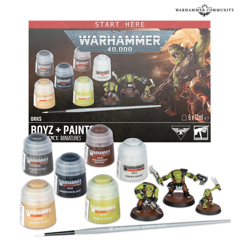 Warhammer 40,000 - Orks : Boyz + Set de Peinture
