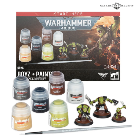 Warhammer 40,000 - Orks: Boyz + Paint Set