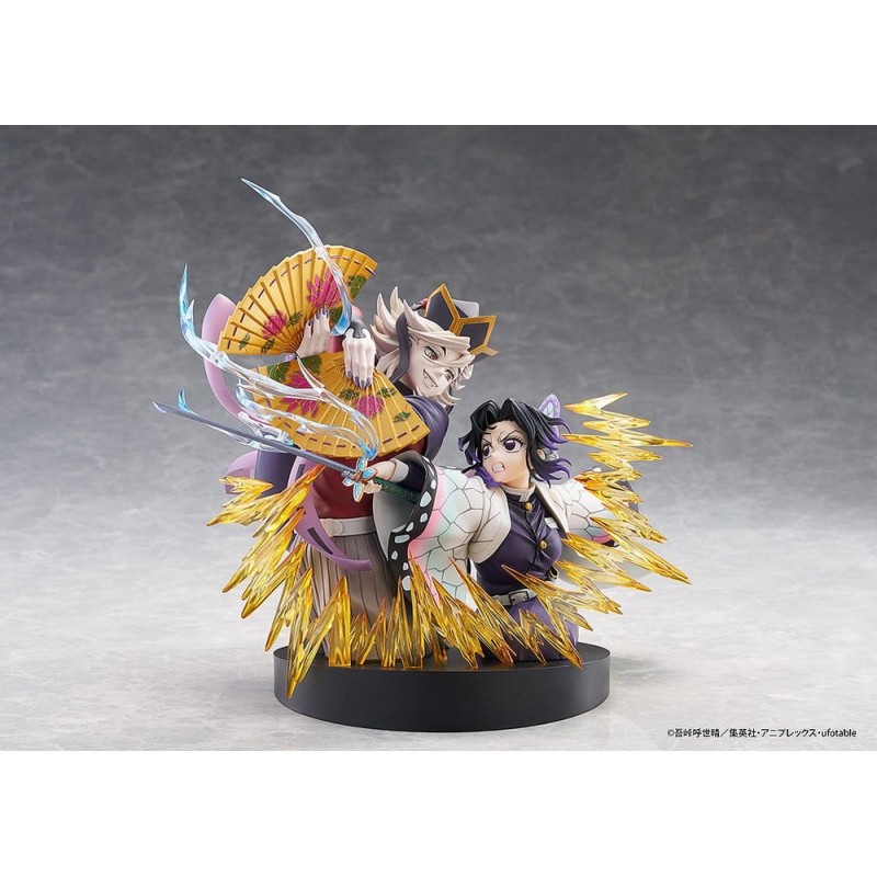 Demon Slayer: Kimetsu no Yaiba pack 2 figurines PVC Shinobu Kocho & Doma 18 cm