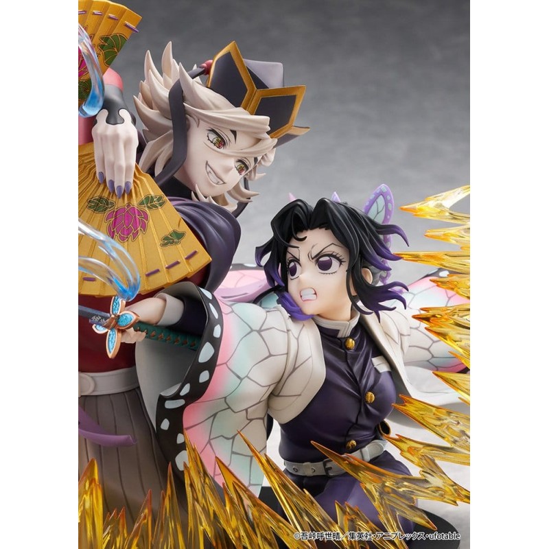 Demon Slayer: Kimetsu no Yaiba PVC Figures 2-Pack Shinobu Kocho & Doma 18 cm