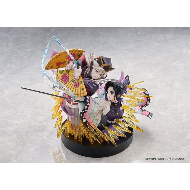 Demon Slayer: Kimetsu no Yaiba pack 2 figurines PVC Shinobu Kocho & Doma 18 cm