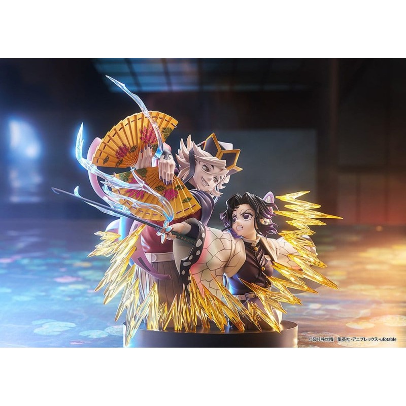 Demon Slayer: Kimetsu no Yaiba pack 2 figurines PVC Shinobu Kocho & Doma 18 cm