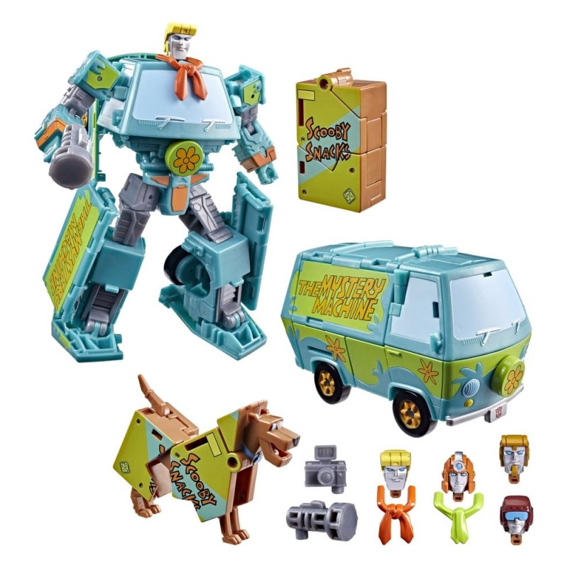 Transformers x Scooby-Doo Action Figure 2-Pack Mysterious Prime & Automutt 15 cm