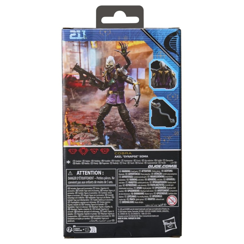 G.I. Joe Classified Series Action Figure no.211 Axel "Synapse" Soma 15 cm