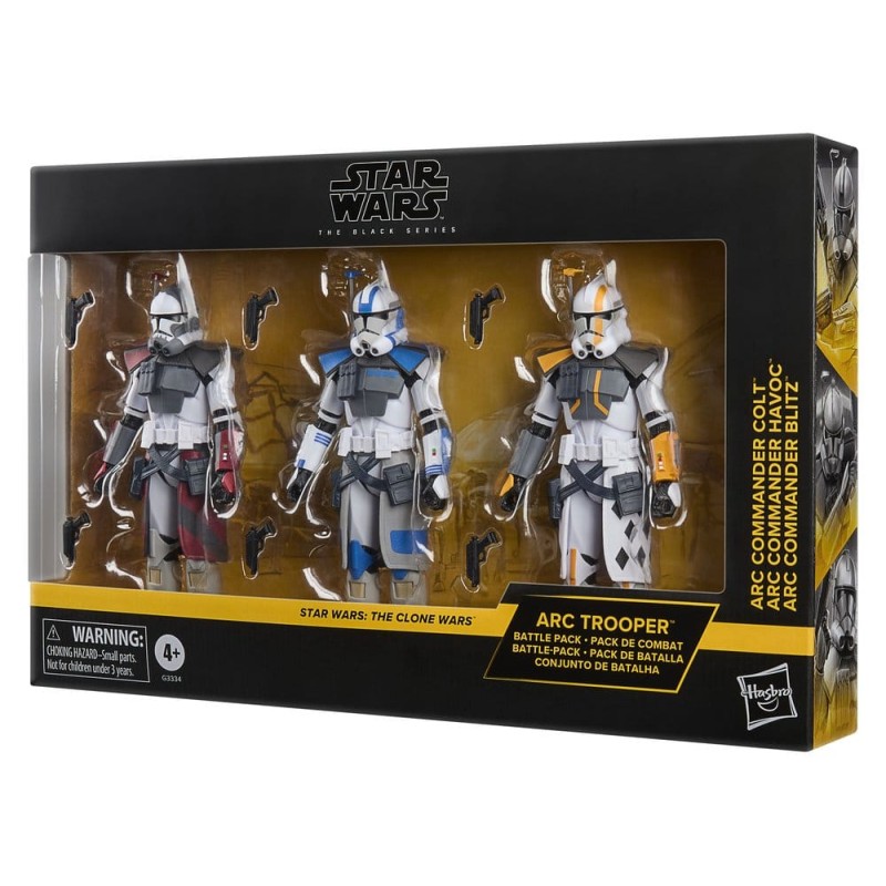 Star Wars: The Clone Wars Black Series pack 3 figurines ARC Trooper Havoc, Colt & Blitz 15 cm