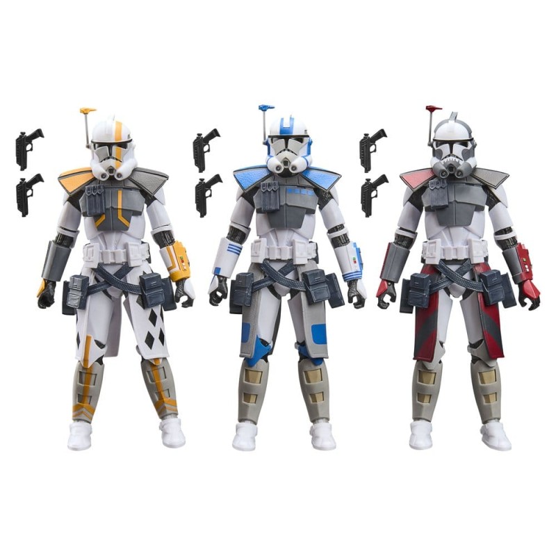 Star Wars: The Clone Wars Black Series pack 3 figurines ARC Trooper Havoc, Colt & Blitz 15 cm