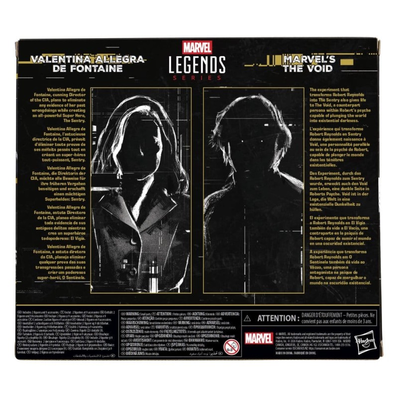 Thunderbolts Marvel Legends pack 2 figurines Valentina Allegra de Fontaine & The Void 15 cm